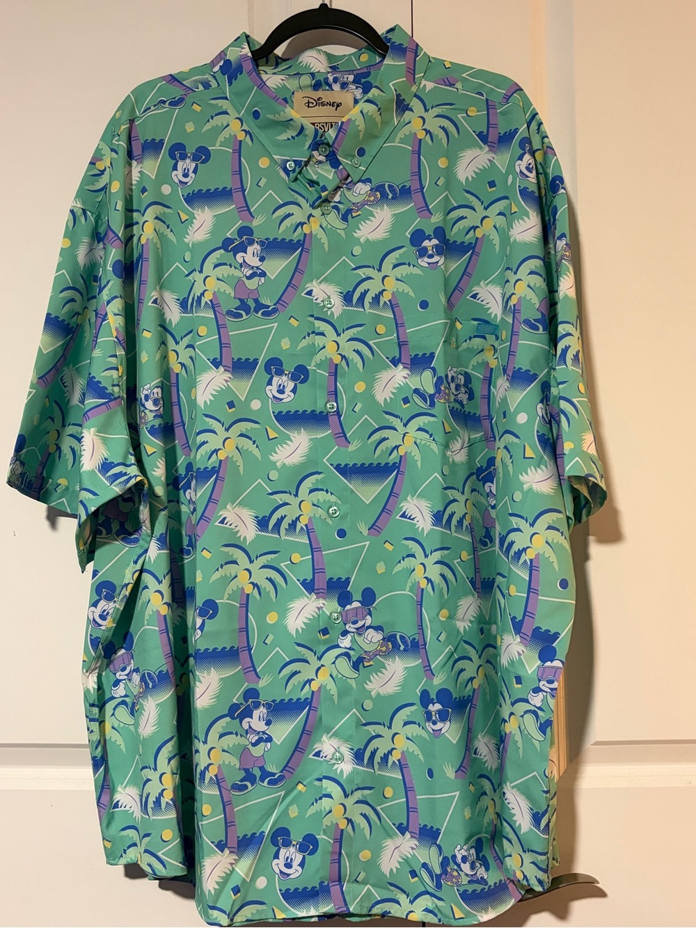 RSVLTS 4XL Disney “Cabana Mickey” Tropical Print Button-Down, EUC